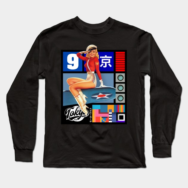 Retro design V9 Long Sleeve T-Shirt by Trazzo